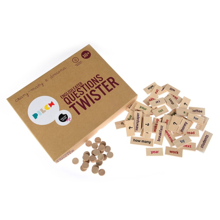 English Eater Questions Twister gra edukacyjna Pilch