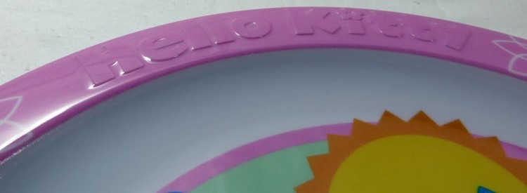 Komplet dla dziecka talerz+miska Hello Kitty jasny róż