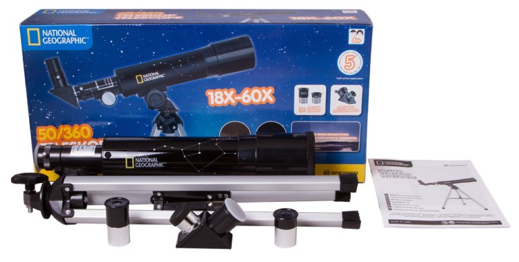 Teleskop dla dzieci Bresser National Geographic 50/360 AZ 69378