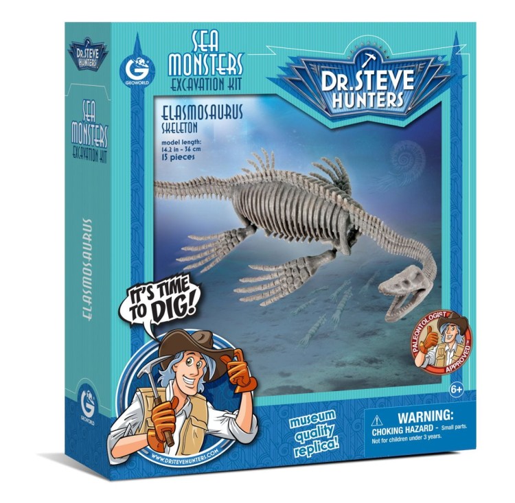 Szkielet ELASMOSAURUS 37 cm Wykopaliska dinozaur Geoworld