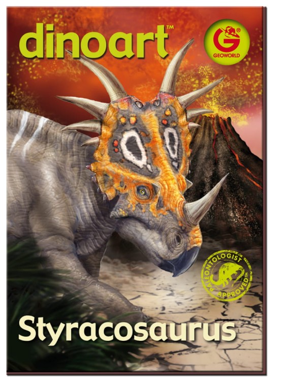 STYRACOSAURUS model dinozaura 20 cm do złożenia i malowania Geoworld