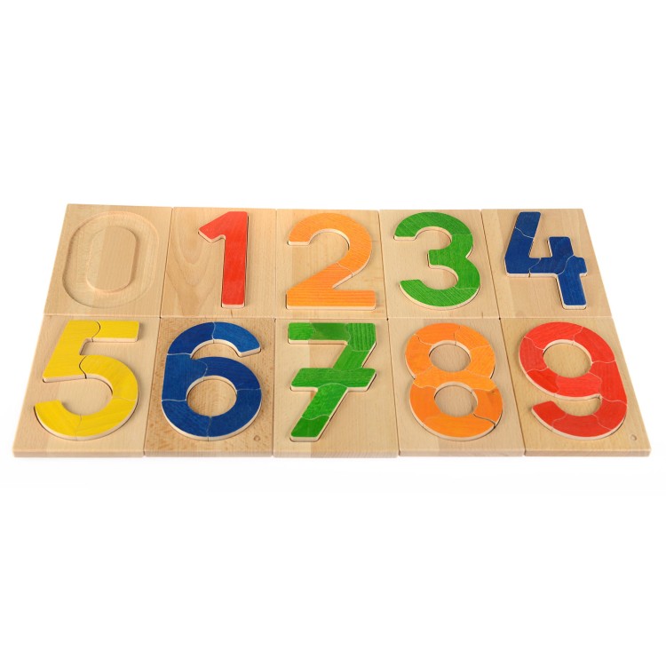 Układanki cyfrowe drewniane cyfry PILCH