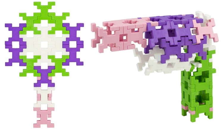 Klocki konstrukcyjne Incastro - 60 el. Pink MIDI