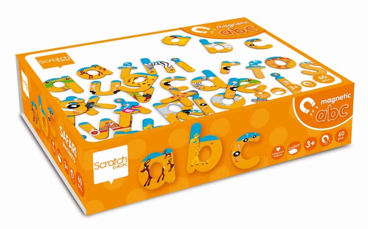 Magnetyczne Literki Safari SCRATCH
