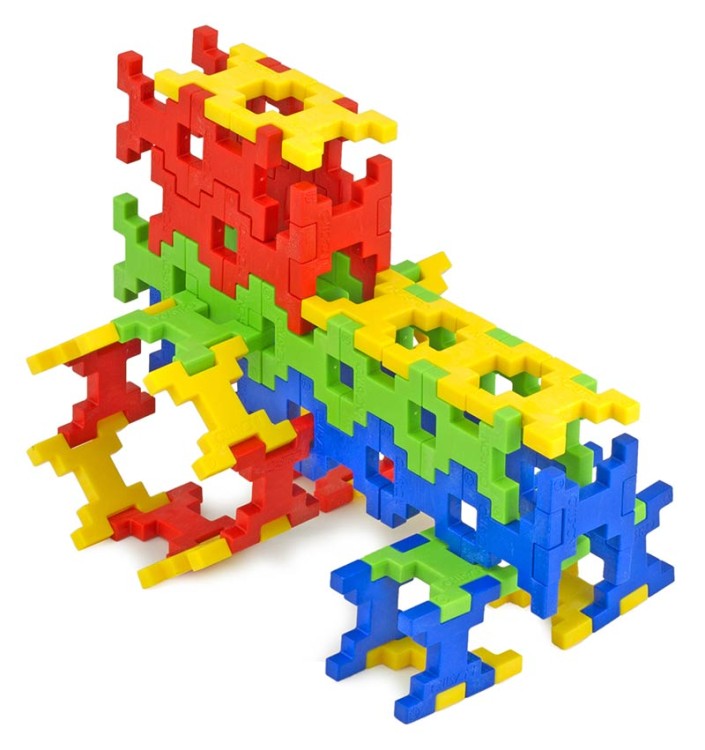 Klocki konstrukcyjne Incastro - 60 el. Colors MIDI