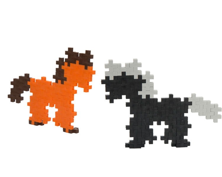 PLUS-PLUS klocki konstrukcyjne Konie 220 elementów mini podstawowe 