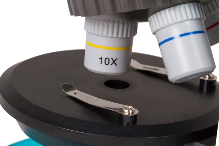 Mikroskop Levenhuk LabZZ M101 BŁĘKITNY + zestaw do eksperymentów