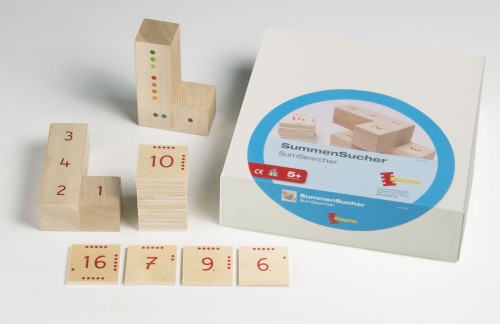 Poszukiwacz sumy - drewniana gra matematyczna Dusyma