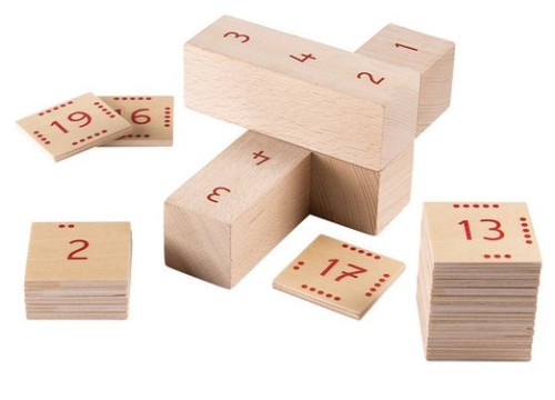 Poszukiwacz sumy - drewniana gra matematyczna Dusyma