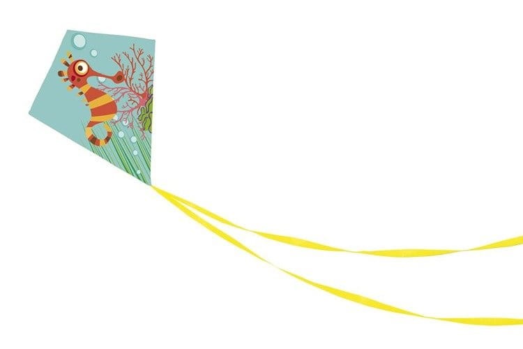 Latawiec klasyczny konik morski scratch