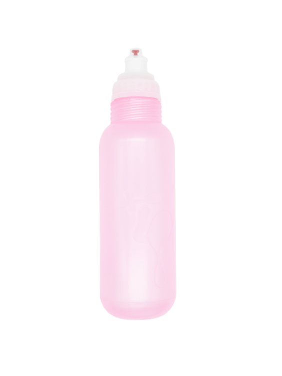 Bidon - butelka 500 ml IQBottles różowa / białe włosy