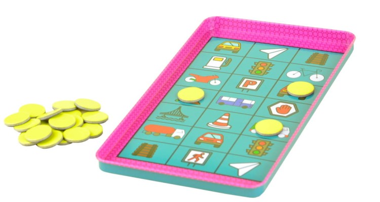 Drogowe bingo - gra magnetyczna podróżna The Purple Cow