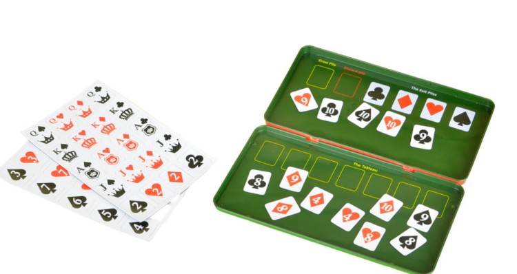 Pasjans  - gra magnetyczna podróżna The Purple Cow