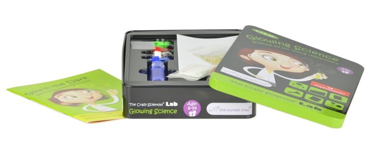 Zestaw do robienia eksperymentów Świecące w Ciemności The Purple Cow