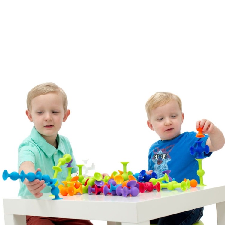 Przyssawki Squigz - zestaw startowy 24 el- klocki konstrukcyjne - Fat Brain Toys