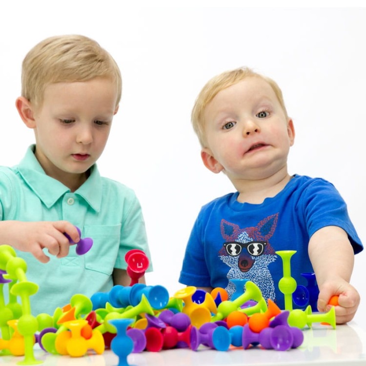 Przyssawki Squigz - zestaw startowy 24 el- klocki konstrukcyjne - Fat Brain Toys