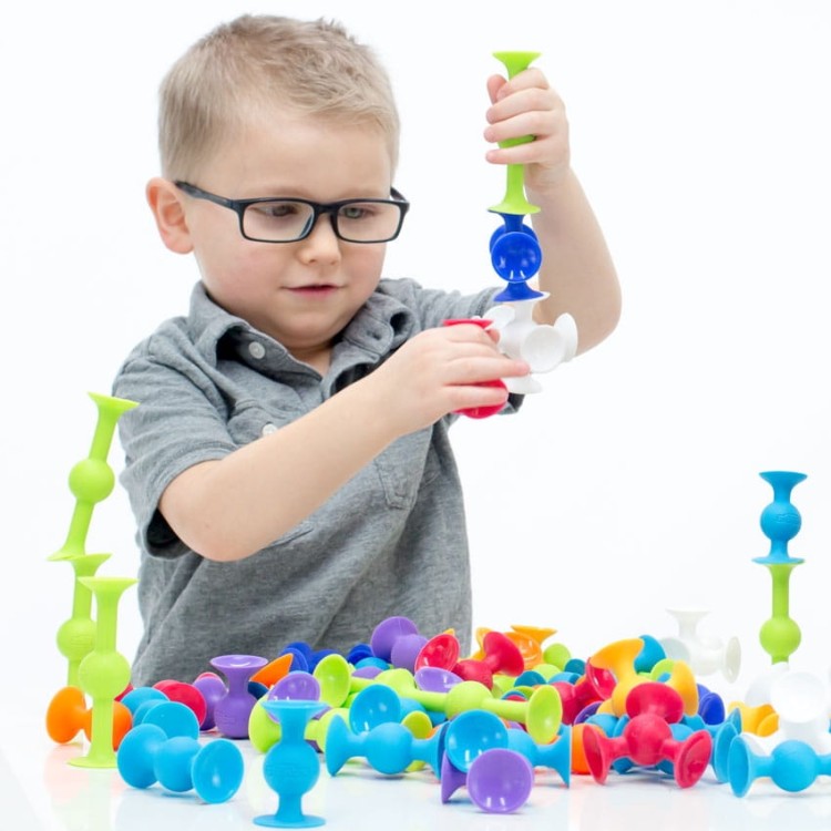 Przyssawki Squigz - zestaw startowy 24 el- klocki konstrukcyjne - Fat Brain Toys