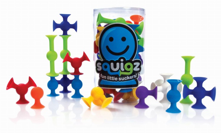 Przyssawki Squigz - zestaw startowy 24 el- klocki konstrukcyjne - Fat Brain Toys