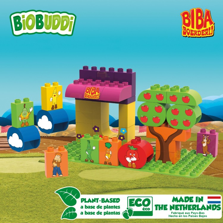 Klocki ekologiczne - Targ - 32 el - BIOBUDDI