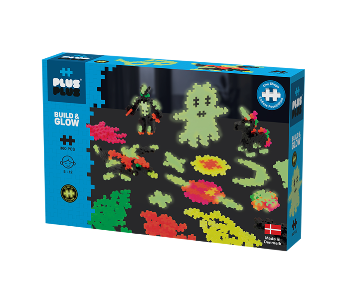 klocki plus-plus świecące w ciemności GLOW mini 360 elementów