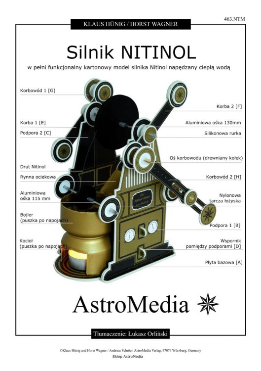 Silnik cieplny Nitinol - DIY - AstroMedia