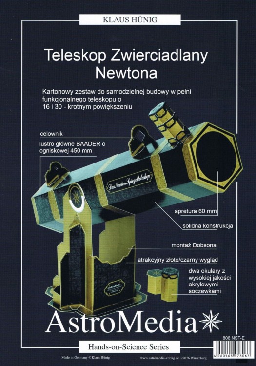 Teleskop zwierciadlany Newtona - DIY - AstroMedia