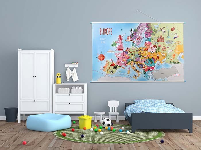 MAPA edukacyjna Polski / Europy na sznurku 2 rodzaje Tuloko