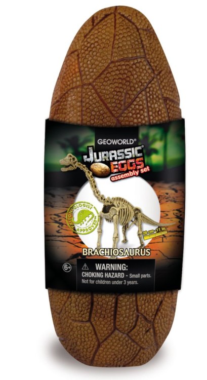 Jajo dinozaura szkielet BRACHIOSAURUS 28 cm Geoworld