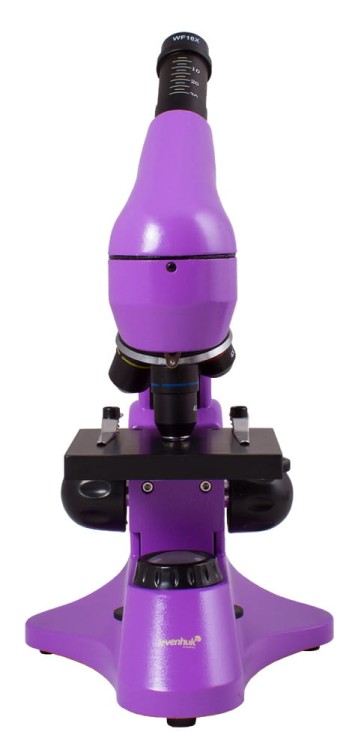 Mikroskop Rainbow 50L PLUS Amethyst fioletowy Levenhuk + GRATIS zestaw K50 do eksperymentów