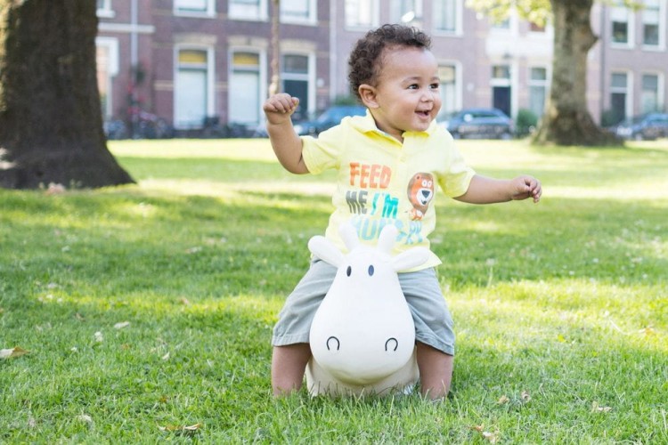 skoczek krówka czarno-biała BUITEN SPEEL
