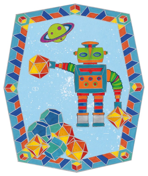 NAKLEJKI DO WYCINANIA ROBOTY