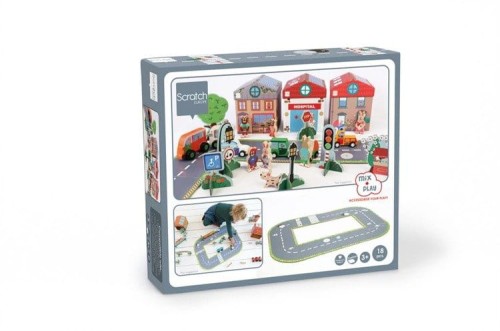 Ulice miasta - układanka - Scratch