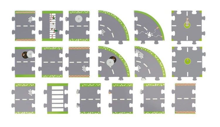 Ulice miasta - układanka - Scratch