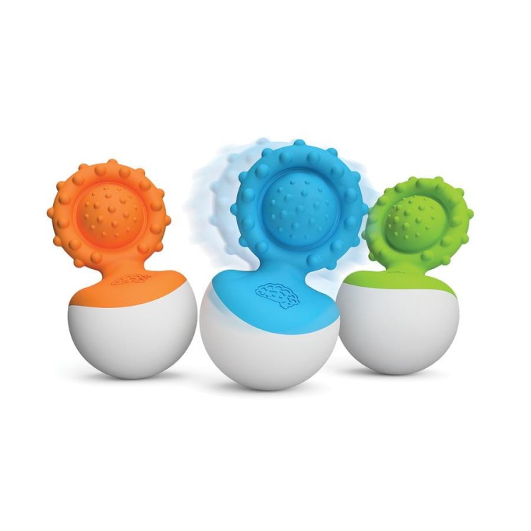 Gryzak - wańka wstańka zielony Dimpl - Fat Brain Toys