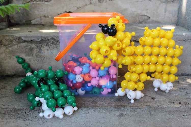 Klocki konstrukcyjne - Zwierzęta - 308 el. - Loowi