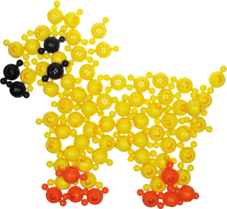 Klocki konstrukcyjne - Zwierzęta - 308 el. - Loowi