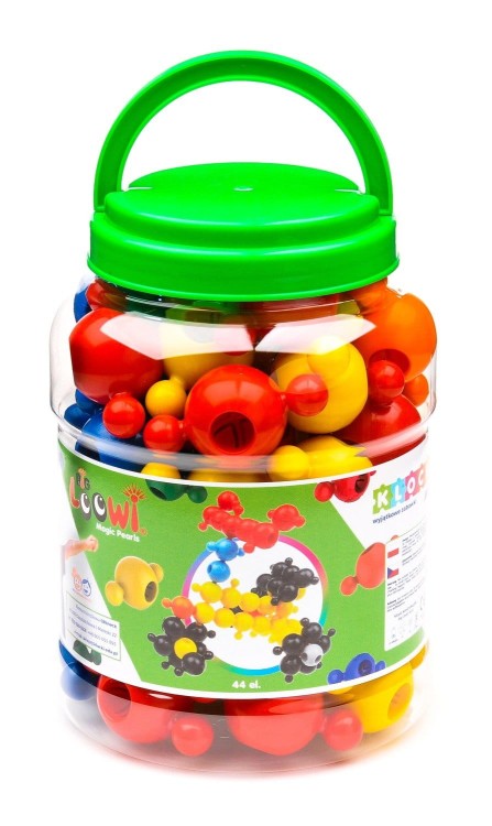 Klocki konstrukcyjne - zestaw startowy - 44 el. - Big Loowi