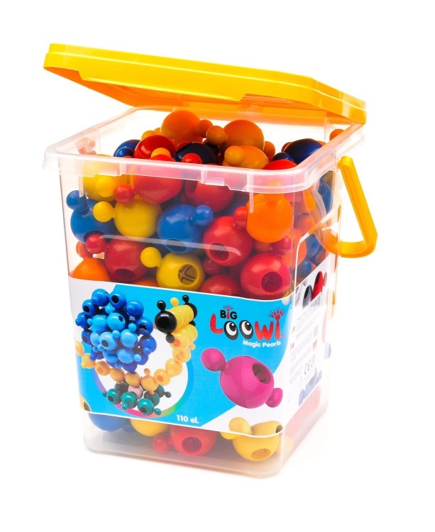 Klocki konstrukcyjne - zestaw 110 el. - Big Loowi