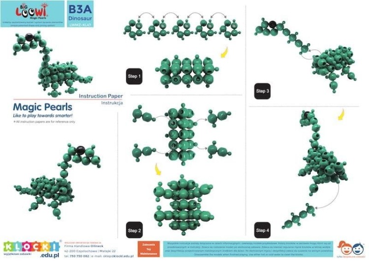 Klocki konstrukcyjne - zestaw 110 el. - Big Loowi