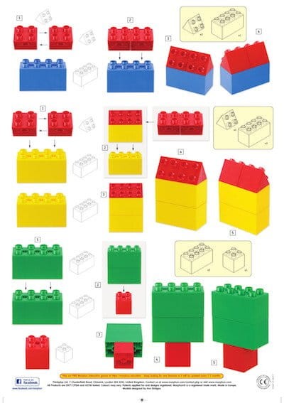 Klocki 80 el. - Hi Qube Pre-school Morphun