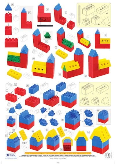 Klocki Budynki i mosty 100 el. - Hi Qube Kindergarten Morphun