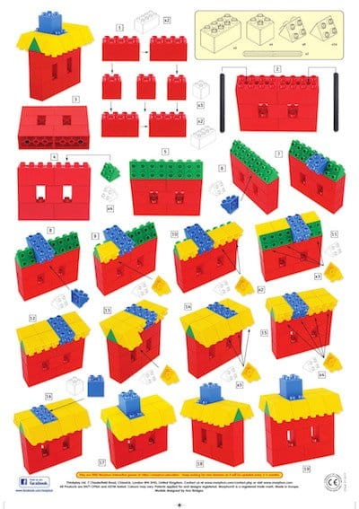 Klocki Budynki i mosty 100 el. - Hi Qube Kindergarten Morphun