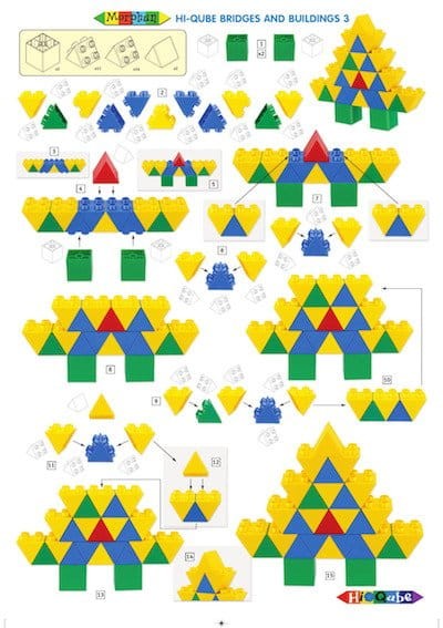 Klocki Budynki i mosty 100 el. - Hi Qube Kindergarten Morphun