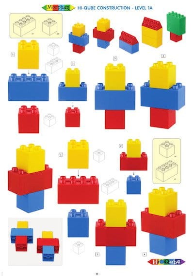 Klocki  150 el. - Hi Qube Kindergarten Morphun