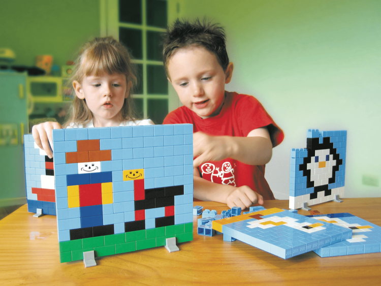 Klocki konstrukcyjne Zbuduj obrazek - 900 el. -  The Little Architect