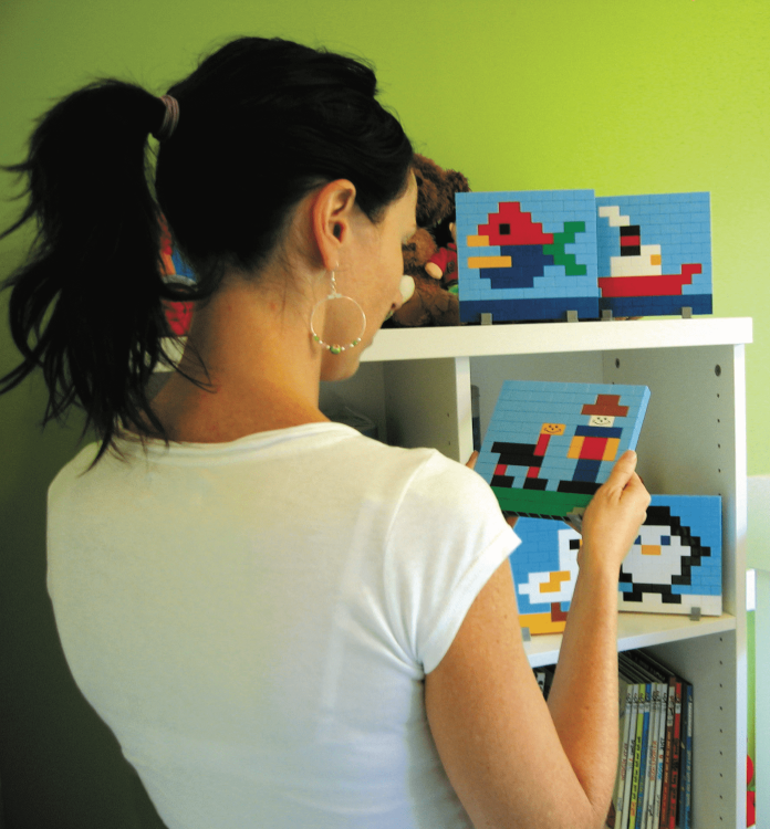 Klocki konstrukcyjne Zbuduj obrazek - 900 el. -  The Little Architect