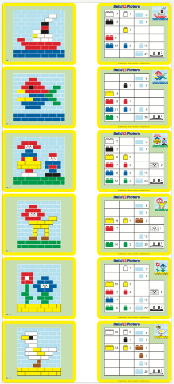 Klocki konstrukcyjne Zbuduj obrazek - 900 el. -  The Little Architect