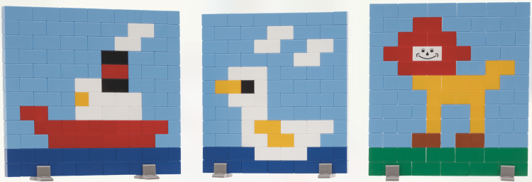 Klocki konstrukcyjne Zbuduj obrazek - 900 el. -  The Little Architect