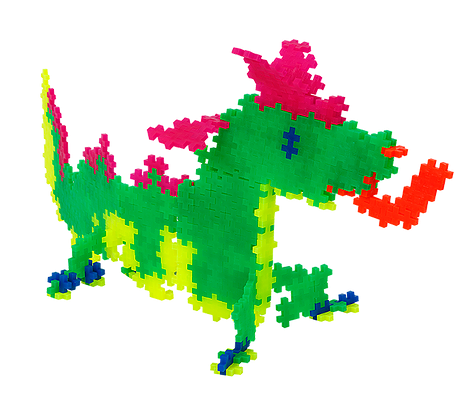 klocki plus-plus konstrukcyjne mini 240 elementów tuba neon