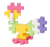 klocki plus-plus konstrukcyjne mini 240 elementów tuba pastel